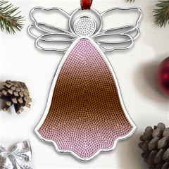 Pink Lace To Chocolate Brown Bilinear Gradient Metal Loving Angel Silver 
