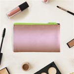 Chocolate Brown To Pink Lace Bilinear Gradient Cosmetic Bag (XS) Back