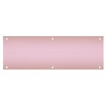 Chocolate Brown To Pink Lace Bilinear Gradient Banner and Sign 6  x 2  Front