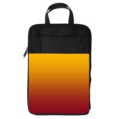 Amber Orange To Burgundy Red Linear Gradient Foldable Shoe Storage Bag