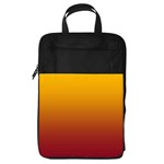 Amber Orange To Burgundy Red Linear Gradient Foldable Shoe Storage Bag Front