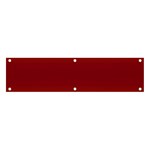 Amber Orange To Burgundy Red Bilinear Gradient Banner and Sign 4  x 1  Front