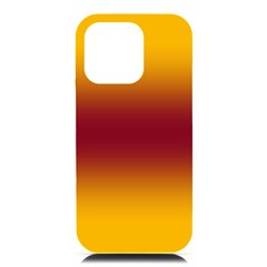 Amber Orange To Burgundy Red Bilinear Gradient Iphone 16 Pro Max Black Uv Print Pc Hardshell Case