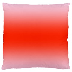 Pink Lace To Scarlet Red Bilinear Gradient Large Premium Plush Fleece Cushion Case (one Side)