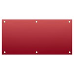 Coral Pink To Burgundy Red Linear Gradient Banner and Sign 6  x 3  Front