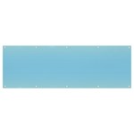 Cream Yellow To Baby Blue Bilinear Gradient Banner and Sign 12  x 4  Front