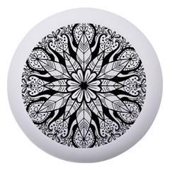 Seamless Tiling Pattern Hand Drawn Black White Dento Box With Mirror