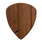 Hearts Love Purple Square Wood Guitar Pick Holder Case And Picks Set Pick