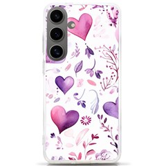 Hearts Love Purple Samsung Galaxy S24 Ultra 6 9 Inch Tpu Uv Case