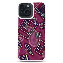 Abstract Art Pattern Design Background Iphone 15 Plus Tpu Uv Print Case