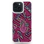 Abstract Art Pattern Design Background iPhone 15 Plus TPU UV Print Case Front