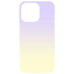 Pale Violet To Cream Yellow Linear Gradient Iphone 15 Pro Max Black Uv Print Pc Hardshell Case