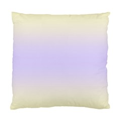 Cream Yellow To Pale Violet Bilinear Gradient Standard Cushion Case (two Sides)