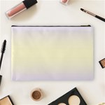 Pale Violet To Cream Yellow Bilinear Gradient Cosmetic Bag (Large) Back
