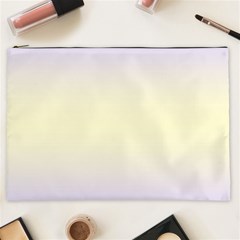 Pale Violet To Cream Yellow Bilinear Gradient Cosmetic Bag (xxl)