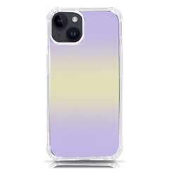 Pale Violet To Cream Yellow Bilinear Gradient Iphone 14 Tpu Uv Print Case