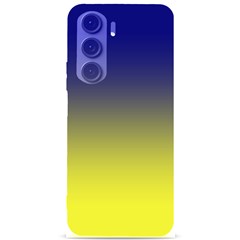 Navy Blue To Electric Yellow Linear Gradient Samsung Galaxy S24 Plus 6 7 Inch Black Tpu Uv Case