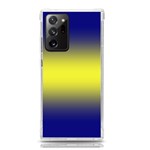 Navy Blue To Electric Yellow Bilinear Gradient Samsung Galaxy Note 20 Ultra TPU UV Case Front