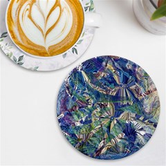 Blue Blend Uv Print Round Tile Coaster