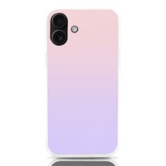 Pale Pink To Pale Violet Linear Gradient Iphone 16 Plus Tpu Uv Print Case