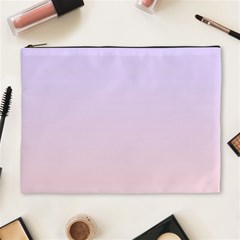Pale Violet To Pale Pink Linear Gradient Cosmetic Bag (xl)