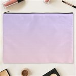 Pale Violet To Pale Pink Linear Gradient Cosmetic Bag (XXXL) Front