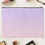 Pale Violet To Pale Pink Linear Gradient Cosmetic Bag (XXXL) Back