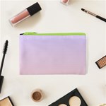 Pale Violet To Pale Pink Linear Gradient Cosmetic Bag (XS) Front
