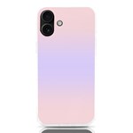 Pale Pink To Pale Violet Bilinear Gradient iPhone 16 Plus TPU UV Print Case Front