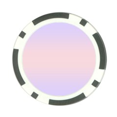 Pale Violet To Pale Pink Bilinear Gradient Poker Chip Card Guard (10 Pack)