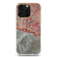 Red And Gray Rock Texture Print Iphone 16 Pro Tpu Uv Print Case
