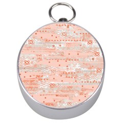 Boho Pattern Silver Compasses