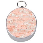 Boho Pattern Silver Compasses Front