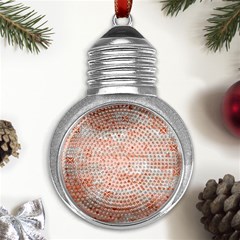 Boho Pattern Metal Light Bulb Shape Ornament