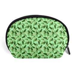 Leaves Pattern Texture Seamless Accessory Pouch (large)