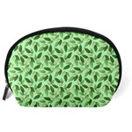 Leaves Pattern Texture Seamless Accessory Pouch (Large) Back
