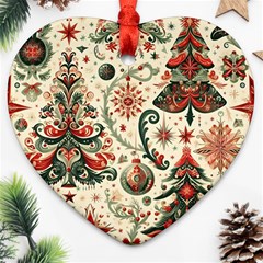 Christmas Tree Snow Ornament (heart)
