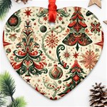 Christmas Tree Snow Ornament (Heart) Front