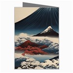 Hokusai Moutains Japan Greeting Card Right