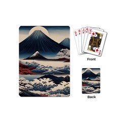Hokusai Moutains Japan Playing Cards Single Design (mini)