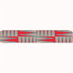 Zigzag Pattern Chevron Red Small Bar Mat
