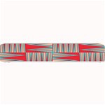 Zigzag Pattern Chevron Red Small Bar Mat 24 x4  Bar Mat
