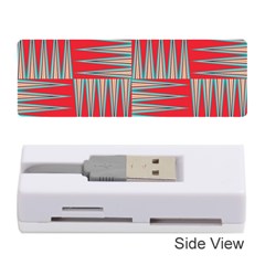 Zigzag Pattern Chevron Red Memory Card Reader (stick)