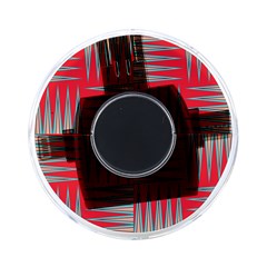 Zigzag Pattern Chevron Red On-the-go Memory Card Reader