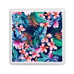 Hawaiian Flowers Hawaii Memory Card Reader (Square) Front