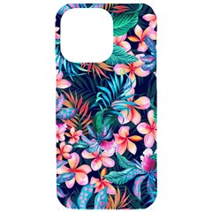 Hawaiian Flowers Hawaii Iphone 15 Pro Max Black Uv Print Pc Hardshell Case