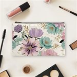 Flowers Pattern Floral Cosmetic Bag (Medium) Front