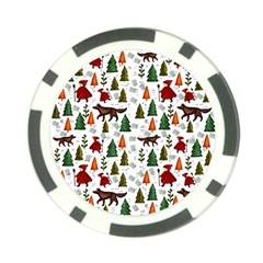 Little Red Riding Hood Seamless Poker Chip Card Guard