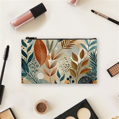 Leaves Pattern Flora Cosmetic Bag (small)