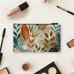 Leaves Pattern Flora Cosmetic Bag (Small) Back